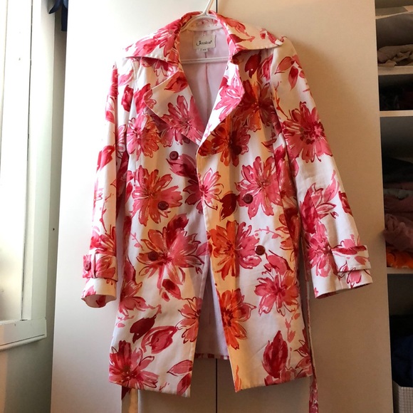Jessica floral print trench coat - Picture 3 of 5